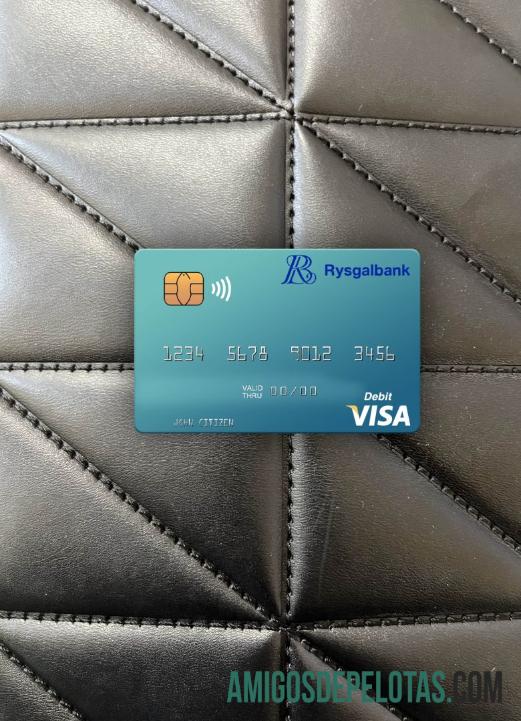 Cartão de débito Visa Turcomenistão Rysgal JSCB Photolook Front baixar para verificação